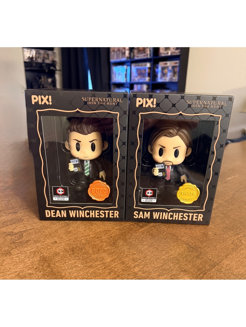 ThrillJoy Pix! FBI Hero and Chase figure.Sam and Dean Winchester